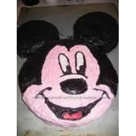Mickey's Smiling Face Cake